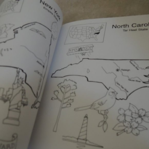 United States Coloring Book Dover History Coloring Book Jan 27 1998 NEW - Picture 2 of 3